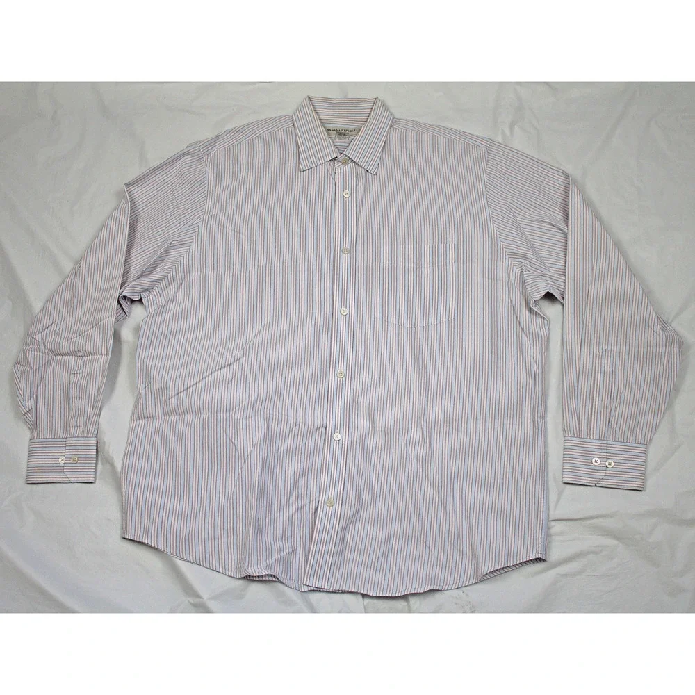 Banana Republic Men's Long‎ Sleeve Button Front Shirt Size XL 17-17 1/2